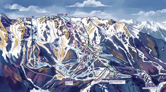 Интерактивная карта трасс Роза Хутор и Красной Поляны